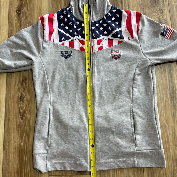 Arena USA Swimming Unisex Team OG Hooded F/Z Jacket hoodie, Medium - Picture 10 of 10